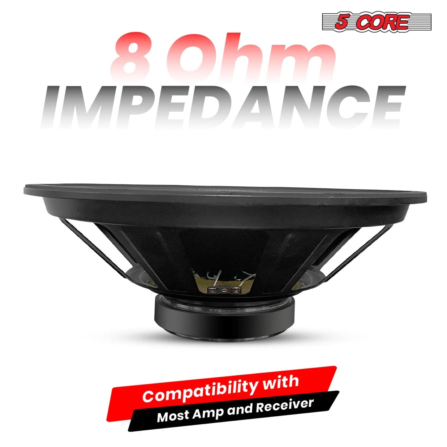 5Core 15 Inch Subwoofer Speaker 2000W Peak 8Ohm Full Range Replacement